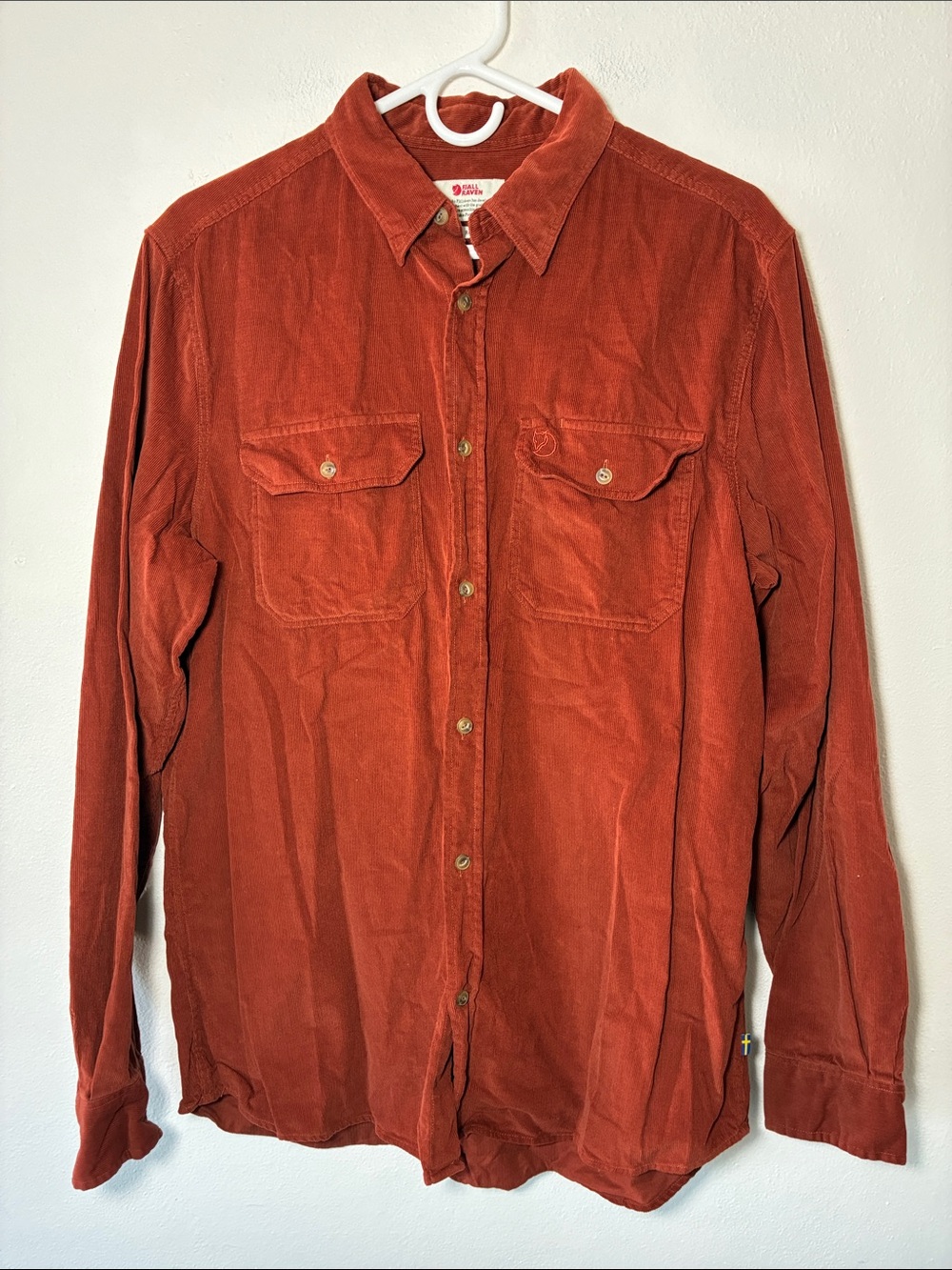 FJALLRAVEN Ovik Cord Shirt Button Down